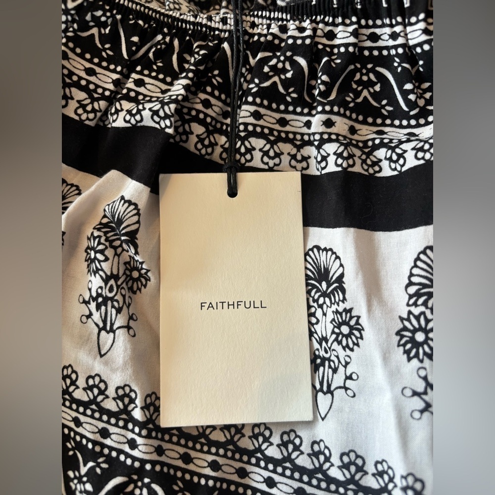 Faithfull The Brand Women's Black and White Jumpsuit size XS - Picture 8 of 8